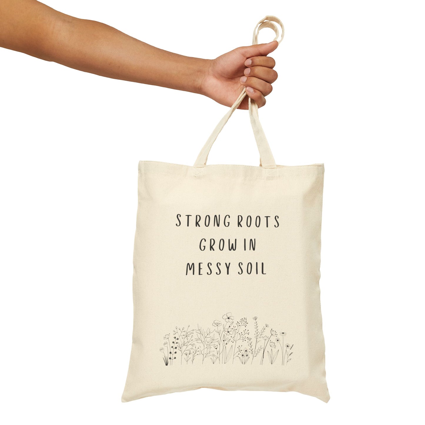 Wildflower Tote Bag | Rooted in Strength & Beauty