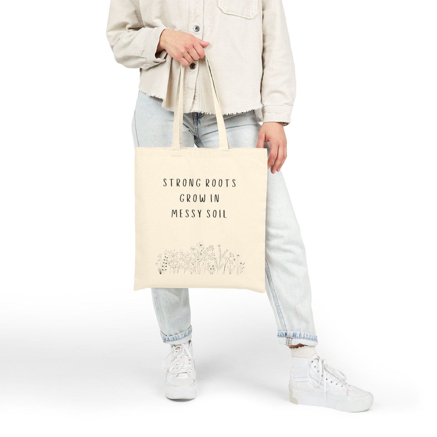Wildflower Tote Bag | Rooted in Strength & Beauty