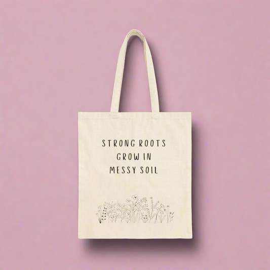 Wildflower Tote Bag | Rooted in Strength & Beauty